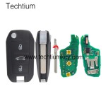 433Mhz ID46 chip 407/HU83 blade 3 button remote key for Citroen